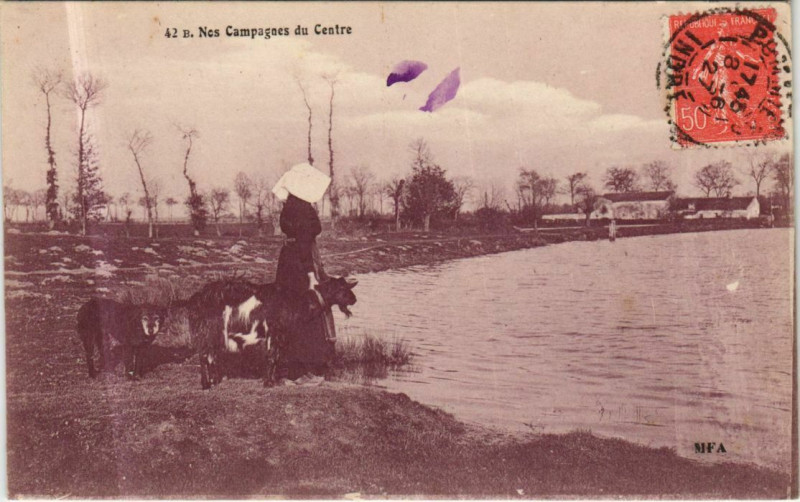 Carte postale ancienne Nos Campagnes du Centre France