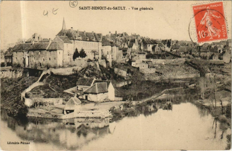Carte postale ancienne Saint Benoit du Sault Vue Generale France