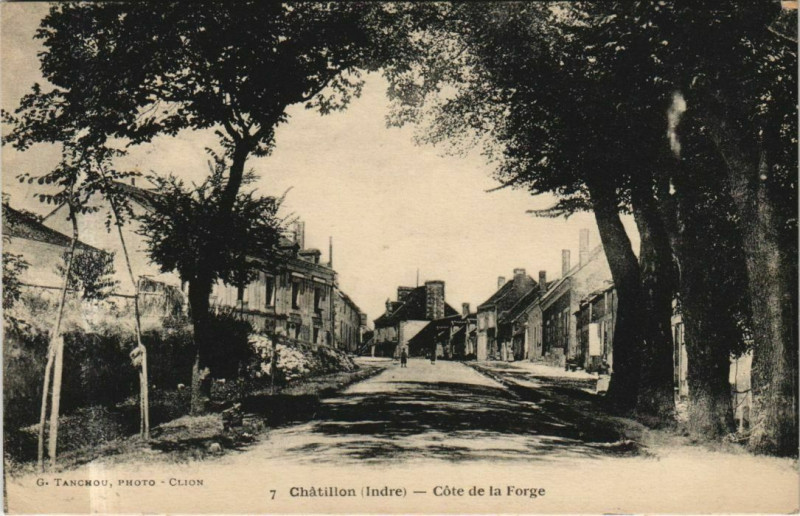 Carte postale ancienne Chatillon Cote de la Forge France