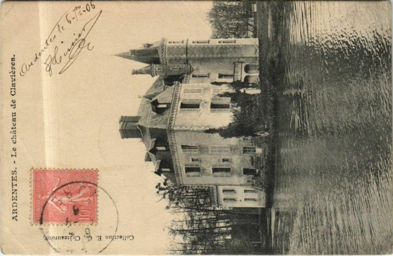 Carte postale ancienne Ardentes Le Chateau de Clavieres France à Ardentes