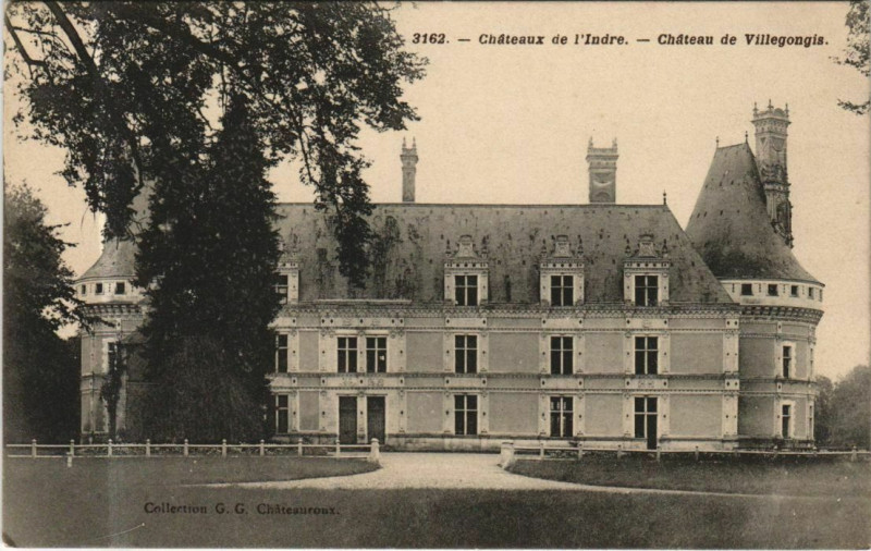 Carte postale ancienne Chateau de Villegongis France à Villegongis