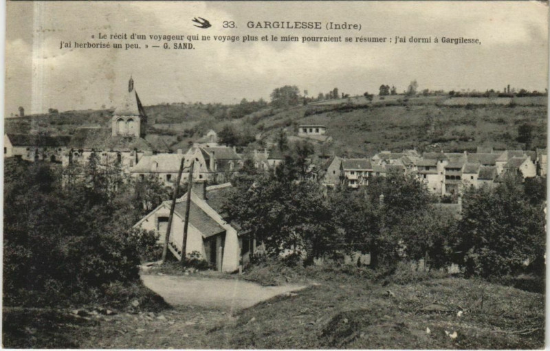 Carte postale ancienne Gargilesse Le recit d'un voyageur France