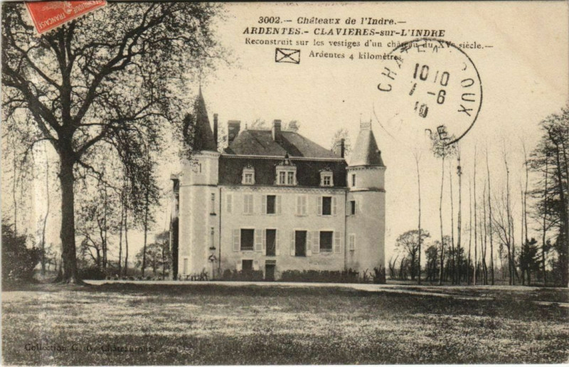 Carte postale ancienne Ardentes Reconstruit s les vestiges d'un France à Ardentes
