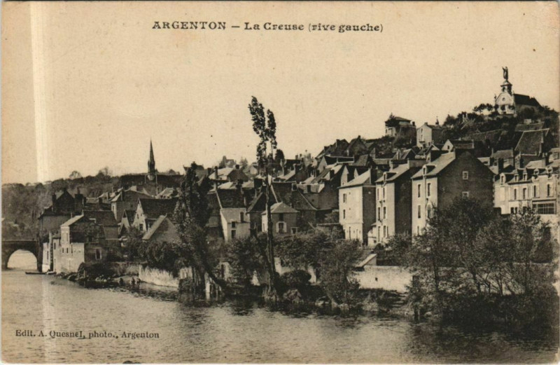 Carte postale ancienne Argenton La Creuse France