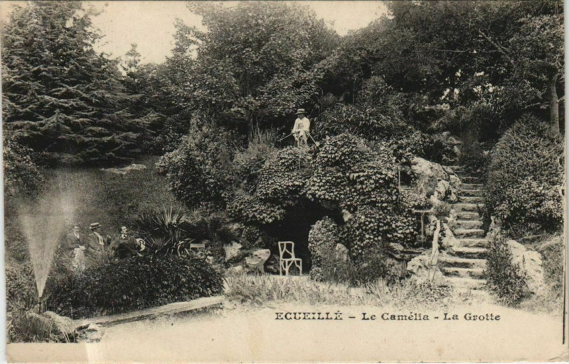 Carte postale ancienne Ecueille Le Camelia, La Grotte France