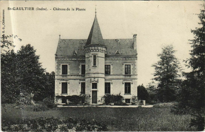 Carte postale ancienne St.Gaultier Chateau de la Plante France