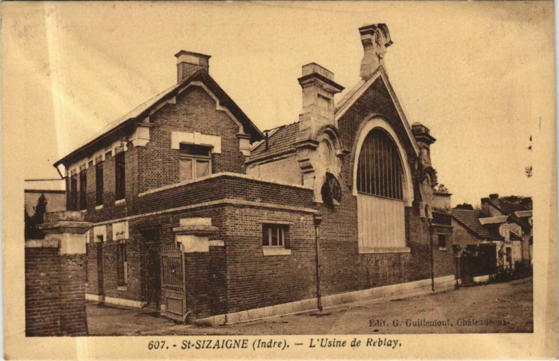 Carte postale ancienne St.Sizaigne L'Usine de Reblay France