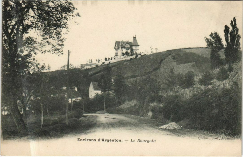 Carte postale ancienne Env.d'Argenton Le Bourgoin France
