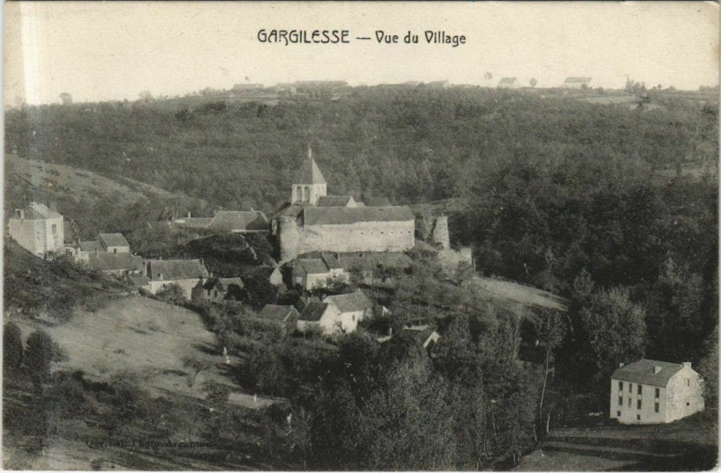 Carte postale ancienne Gargilesse Vue du Village France