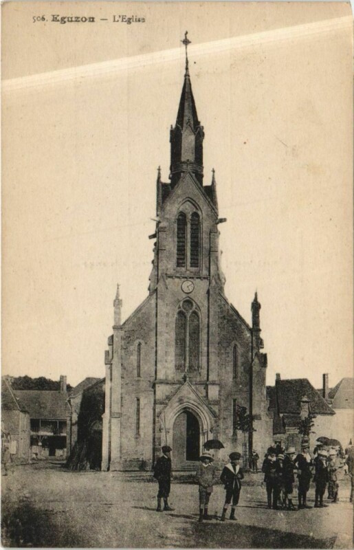 Carte postale ancienne Eguzon L'Eglise France