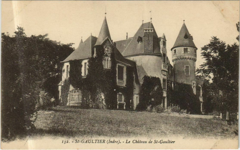 Carte postale ancienne St.Gaultier Le Chateau France