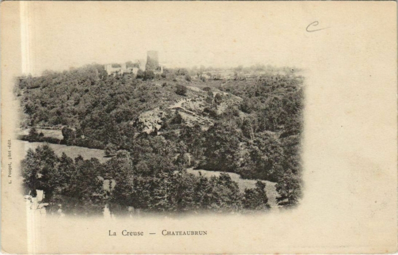 Carte postale ancienne La Creuse Chateaubrun France