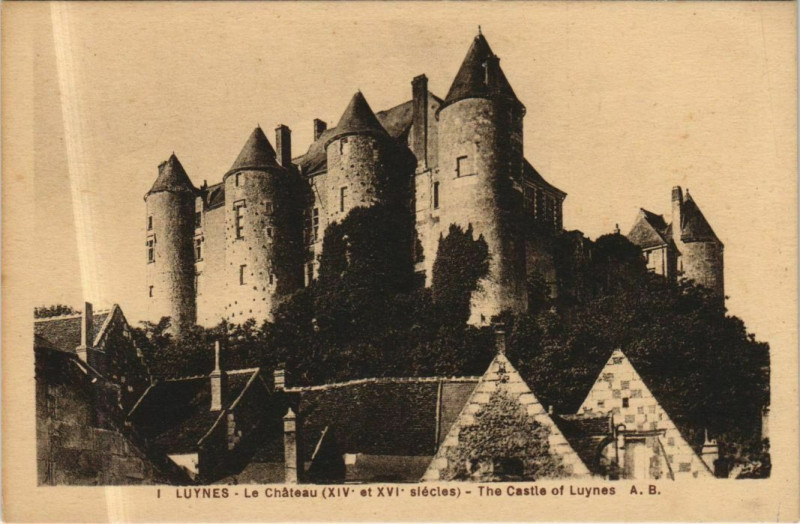 Carte postale ancienne Luynes Le Chateau France