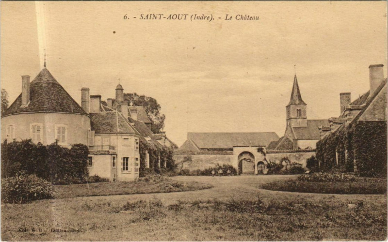 Carte postale ancienne St.Aout Le Chateau France