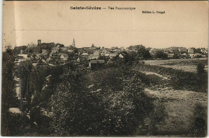 Carte postale ancienne Ste Severe Vue Panoramique France