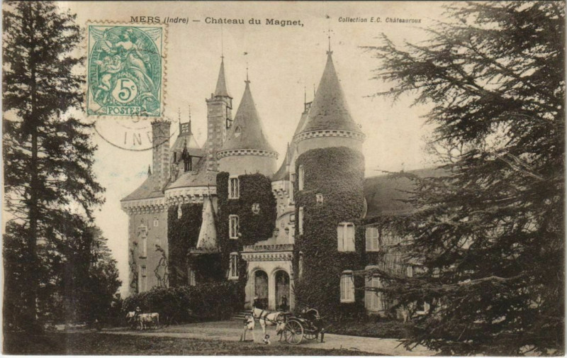 Carte postale ancienne Mers Chateau du Magnet France