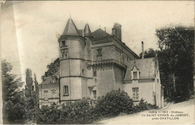 Carte postale ancienne Chateau de Saint Cyran du Jameot France