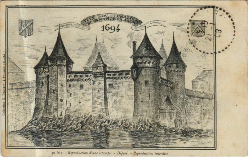Carte postale ancienne Souvenir France