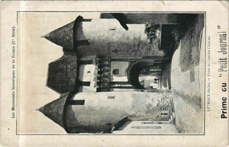 Carte postale ancienne Levroux Porte de l'ancien Chateau France à Levroux