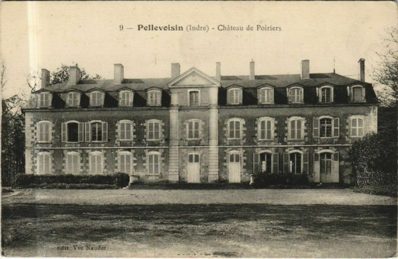 Carte postale ancienne Pellevoisin Chateau de Poiriers France à Pellevoisin