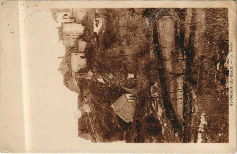 Carte postale ancienne Saint Benoit du Sault La Roche France