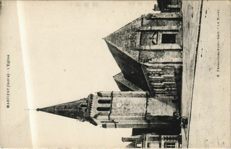 Carte postale ancienne Martizay L'Eglise France à Martizay