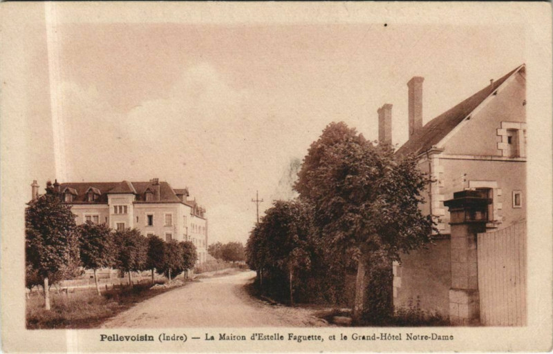 Carte postale ancienne Pellevoisin La Maison d'Estelle Faguette France à Pellevoisin