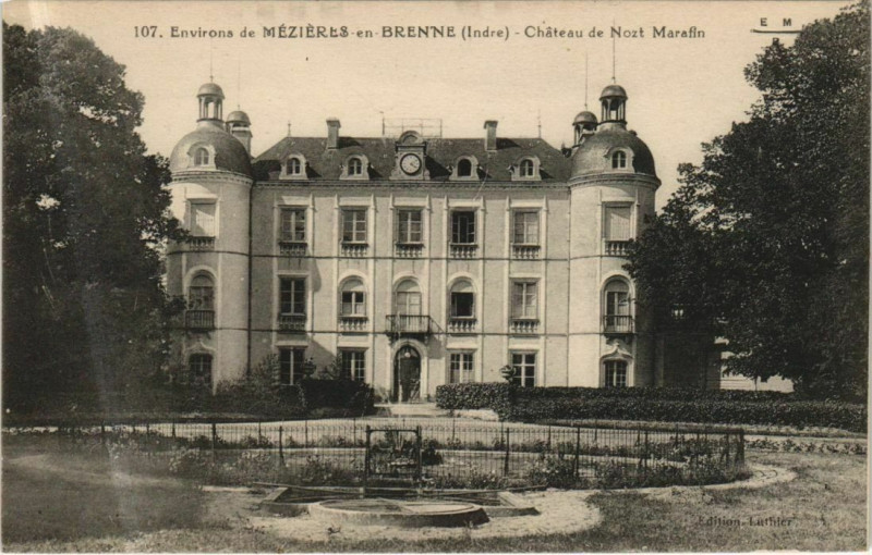 Carte postale ancienne Env.de Mezieres en Brenne Chateau France