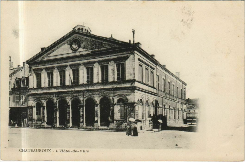 Carte postale ancienne Chateauroux L'Hotel de Ville France