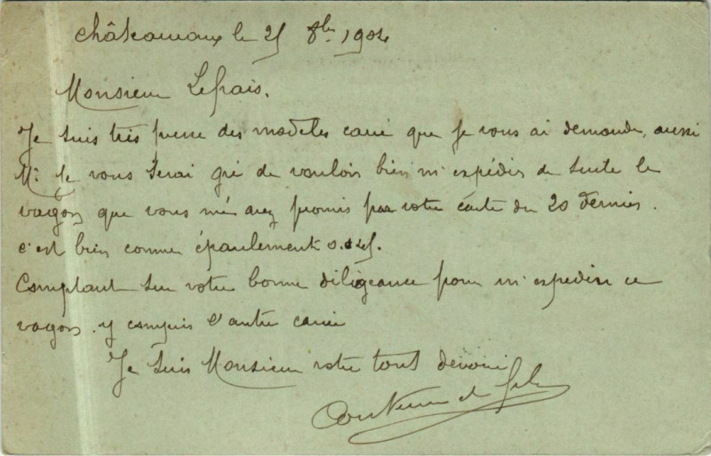 Carte postale ancienne Chateauroux Souvenir France