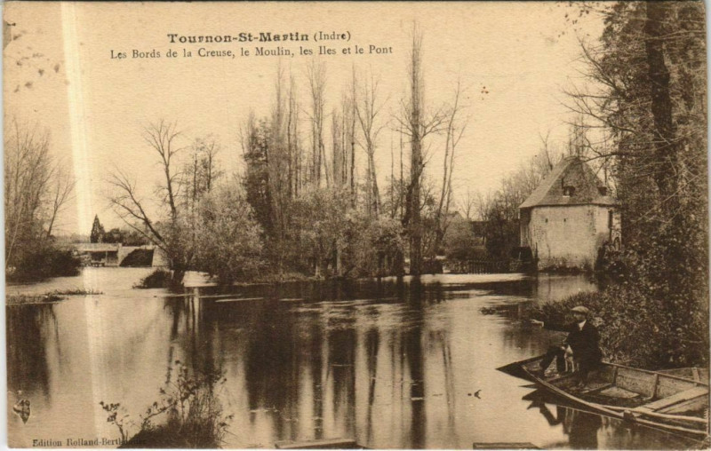 Carte postale ancienne Tournon St.Martin Les Bords de la Creuse France