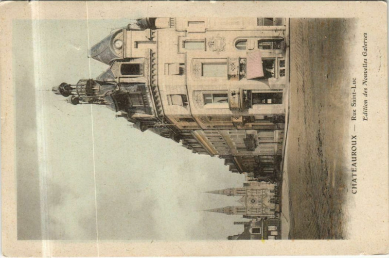 Carte postale ancienne Chateauroux Rue Saint-Luc France