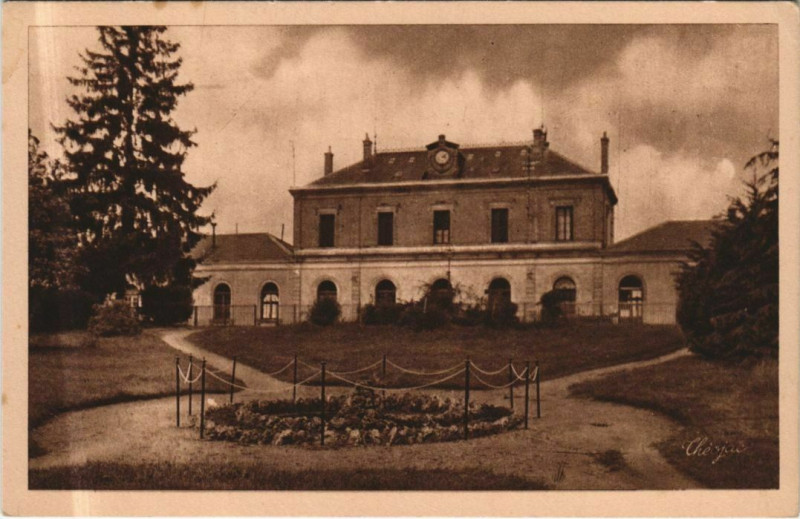 Carte postale ancienne Le Blanc La Gare France au Blanc