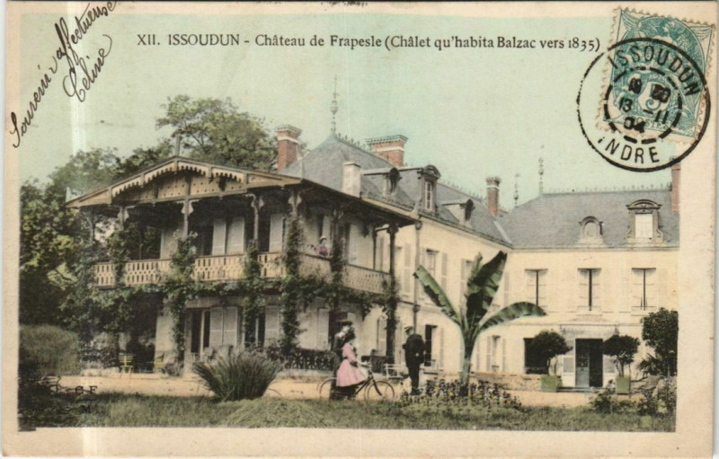 Carte postale ancienne Issoudun Chateau de Frapesle France à Issoudun