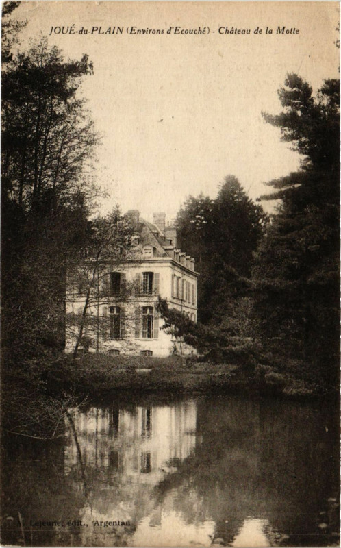 Carte postale ancienne Joue-du-Plain - Chateau de la Motte à Joué-du-Plain