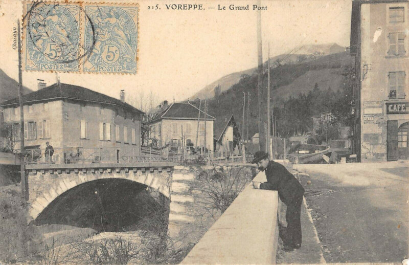 Carte postale ancienne Voreppe Le Grand Pont à Voreppe