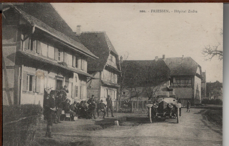 Carte postale ancienne Hôpital Zislin à Friesen