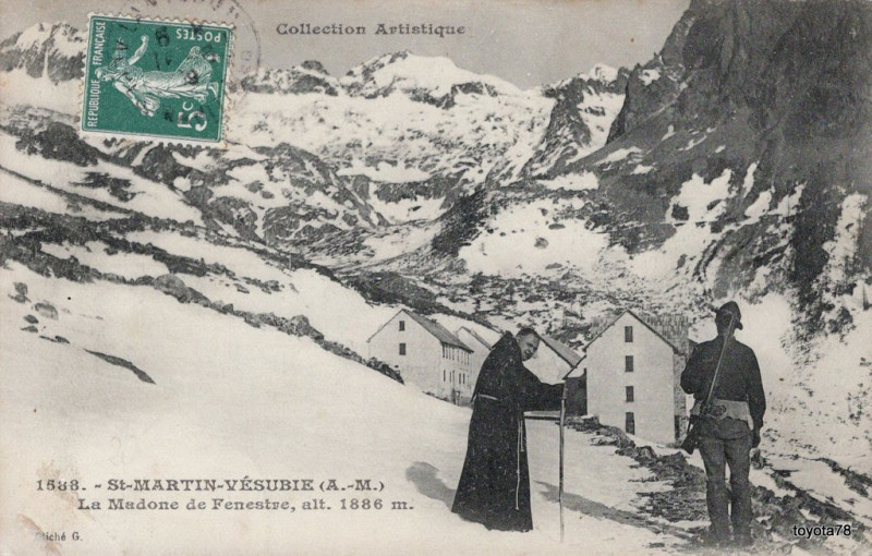 Carte postale ancienne La Madone de Fenestre à Saint-Martin-Vésubie