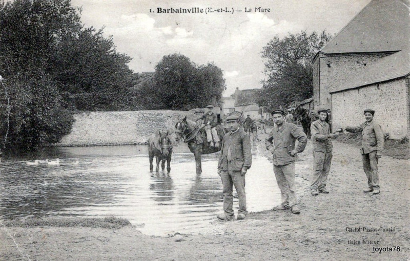 Carte postale ancienne La Mare à Moinville-la-Jeulin