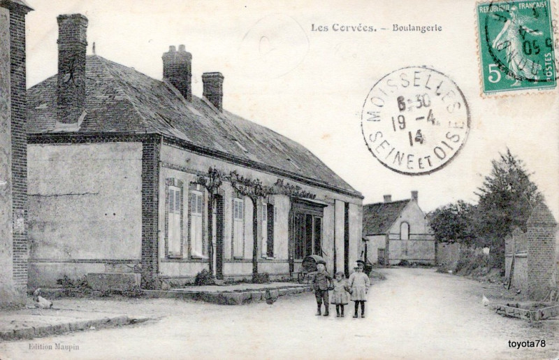 Carte postale ancienne Boulangerie à Vernouillet