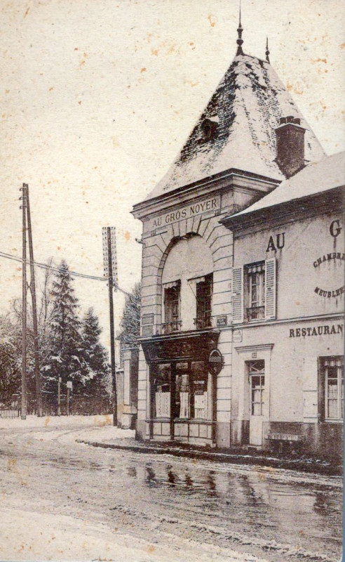 Carte postale ancienne L'Auberge du Gros Noyer à Saint-Prix