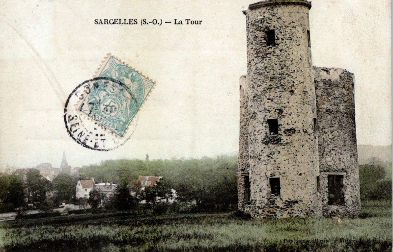 Carte postale ancienne La Tour à Sarcelles