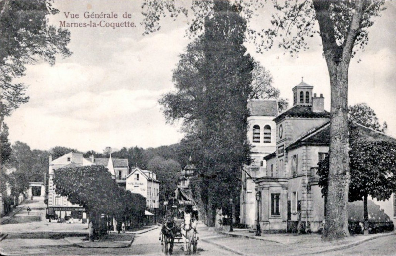 Carte postale ancienne Vue Générale à Marnes-la-Coquette