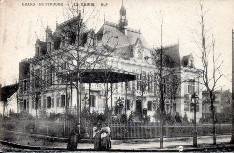 Carte postale ancienne La Mairie à Montrouge