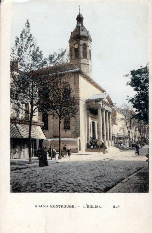 Carte postale ancienne Église à Montrouge