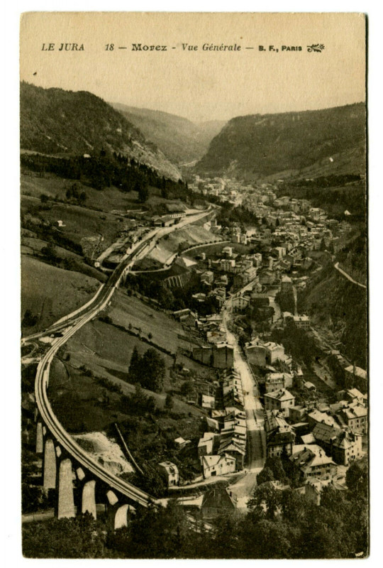 Carte postale ancienne Jura Morez Vue générale