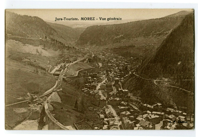Carte postale ancienne Jura Morez Vue générale