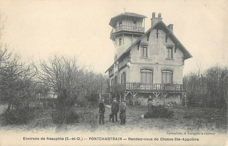 Carte postale ancienne Pontchartrain Rendez Vous De Chasse Sainte-Appoline