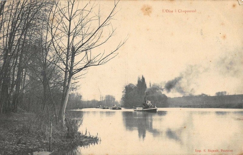 Carte postale ancienne L'Oise A Chaponval