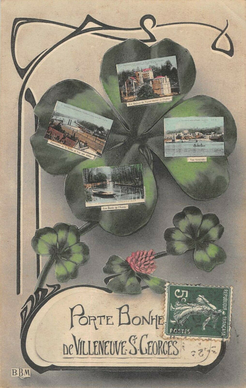 Carte postale ancienne Porte Bonheur De Villeneuve Saint Georges à Villeneuve-Saint-Georges